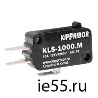 Микровыключатель KLS-A1.000.M 1НО+1НЗ, Iном.=1,5 А 125/250 VAC (AC-15), Ith=10 А, 20 млн циклов