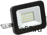 Прожектор СДО 06-20 светодиодный черный IP65 4000 K IEK