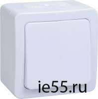 ВСк20-1-0-ГПБ выкл 1кл  кноп. о/у  IP54 (цвет клавиш: белый) ГЕРМЕС PLUS