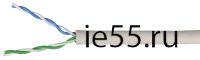 ITK Витая пара U/UTP кат.5E 2х2х24AWG LSZH серый (500м)