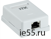 ITK Настенная инф. розетка RJ45 кат. 6 FTP 1-порт