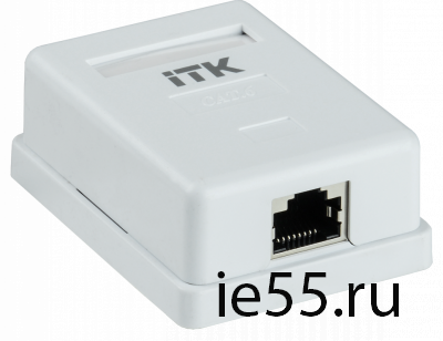 ITK Настенная инф. розетка RJ45 кат. 6 FTP 1-порт