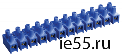 Зажим винтовой ЗВИ-3 н/г 1,0-2,5 мм2 (2 шт/блистер) ИЭК синие