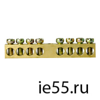 Шина нулевая TS-0609C 6*9   8 ways без изолятора
