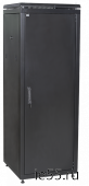 ITK Шкаф сетевой 19" LINEA N 24U 600х600 мм металлическая передняя дверь черный