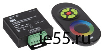 Контроллер с ПДУ радио (черный) RGB 3 канала 12В, 4А, 144Вт IEK-eco