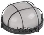 Светильник НПП1302 черный/круг с реш.60Вт IP54  ИЭК
