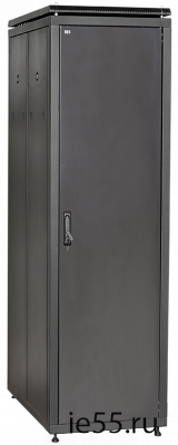 ITK Шкаф сетевой 19" LINEA N 42U 600х1000 мм металлические двери черный