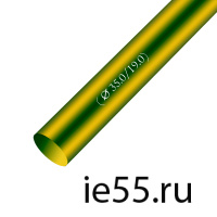 Термоусадочная трубка d. 35,0 жел/зел (25 м./уп)