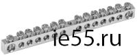 Шина PEN "земля-ноль" 6х9мм 14/1 Ni (14групп/креп. цен.) IEK