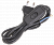Шнур УШ-1КВ опрессованный с вилкой со встроенным выключателем  2х0,75/2метра, черный ИЭК