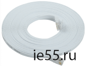 ITK Коммутационный шнур плоский кат.6 UTP 10м белый