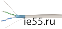 ITK Витая пара F/UTP кат.5E 2х2х24AWG LSZH серый (500м)