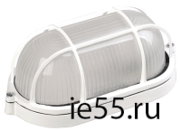 Светильник НПП1202 белый/овал с реш. 100Вт IP54  ИЭК