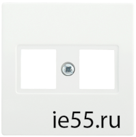НК45-2-ББ Накладка 2-ая комп. RJ45 Cat5e BOLERO белый IEK