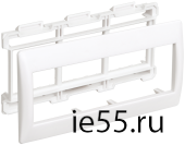 Рамка и суппорт для К.К. "Праймер" на 6 модулей, 60 мм белый IEK