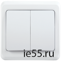 ВС10-2-0-ВБ Выключатель 2 кл 10А ВЕГА (белый) IEK