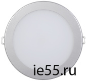 Светильник ДВО 1606 серебро круг LED 12Вт 4000 IP20