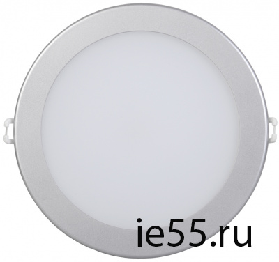 Светильник ДВО 1606 серебро круг LED 12Вт 4000 IP20