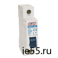 Автоматический выключатель  1P 63A   ВА 47-63  ЭНЕРГИЯ