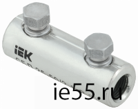 Соединитель болтовой луженый СБЛ 25-50/2 1кВ IEK